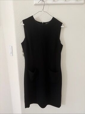 Banana Republic Black Sleeveless Mini Shift Dress